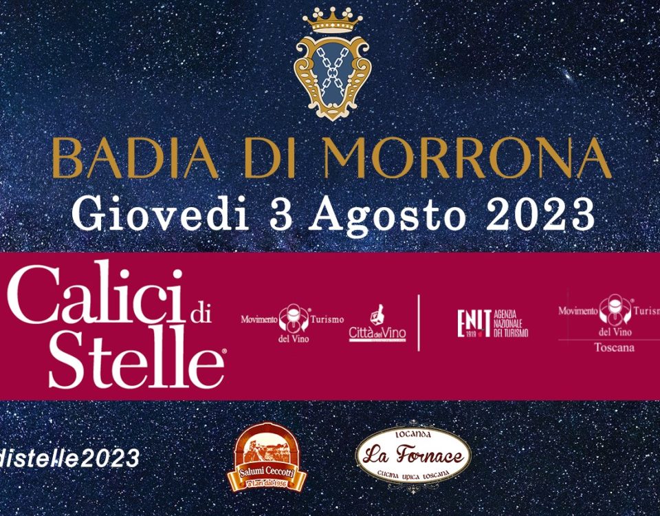 CALICI DI STELLE 2023 APERITIVO A BADIA DI MORRONA